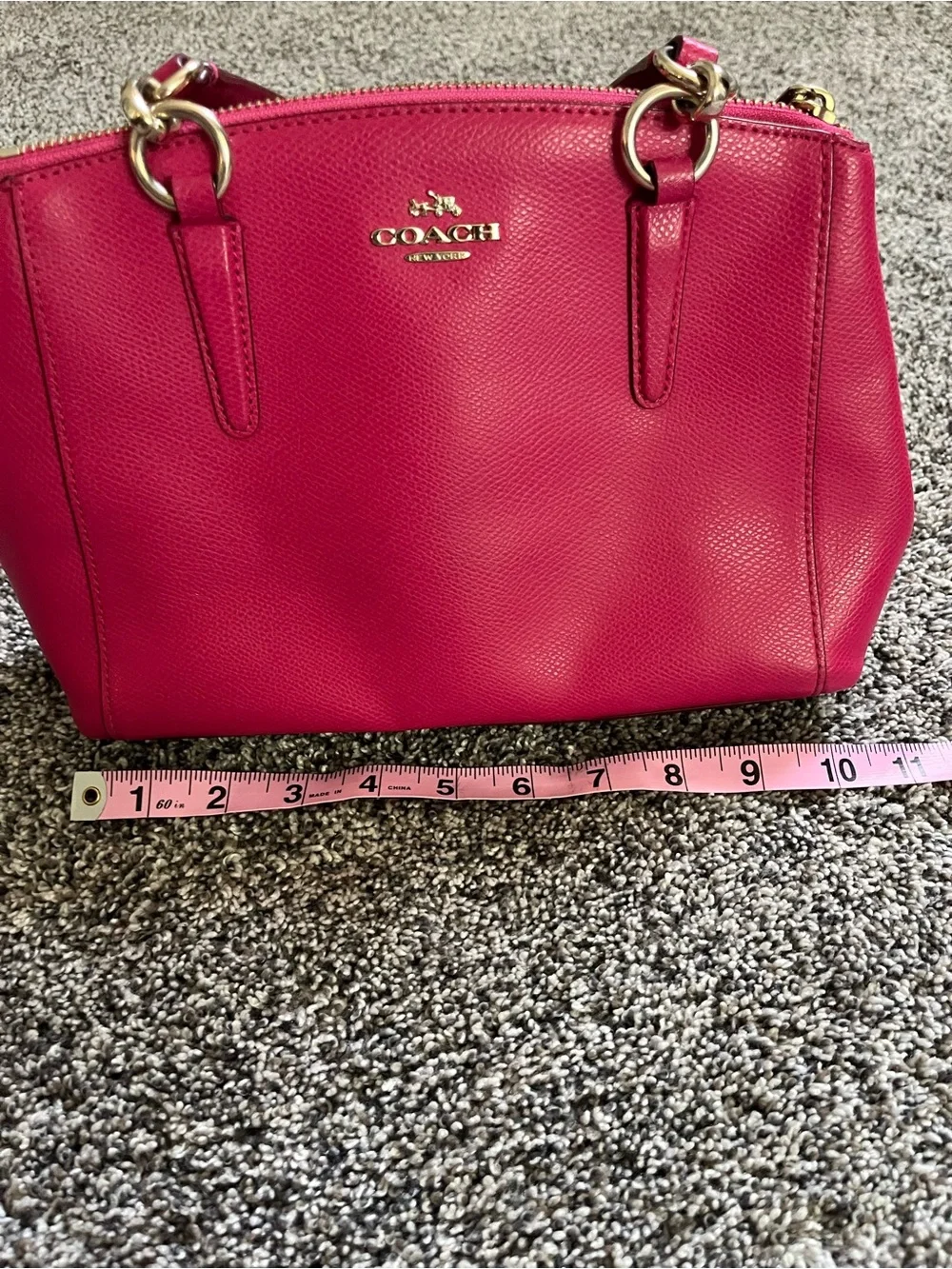 Coach Christie Mini Carryall Hot Pink  Coach Crossbody Satchel